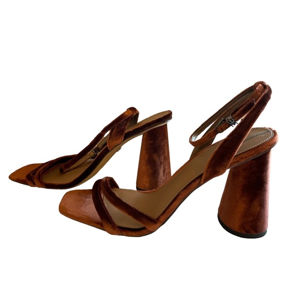 Sam Edelman Kia Leather Heeled Sandal Velvet Size 9.5 NWT - Picture 10 of 15